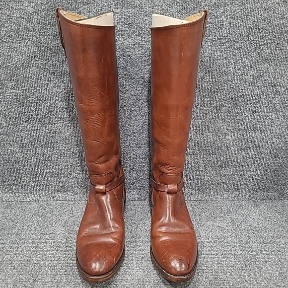 Frye 'Lindsay Plate' 76796‎ Women's Riding Boot- Brown- Size 7.5B - Picture 2 of 16